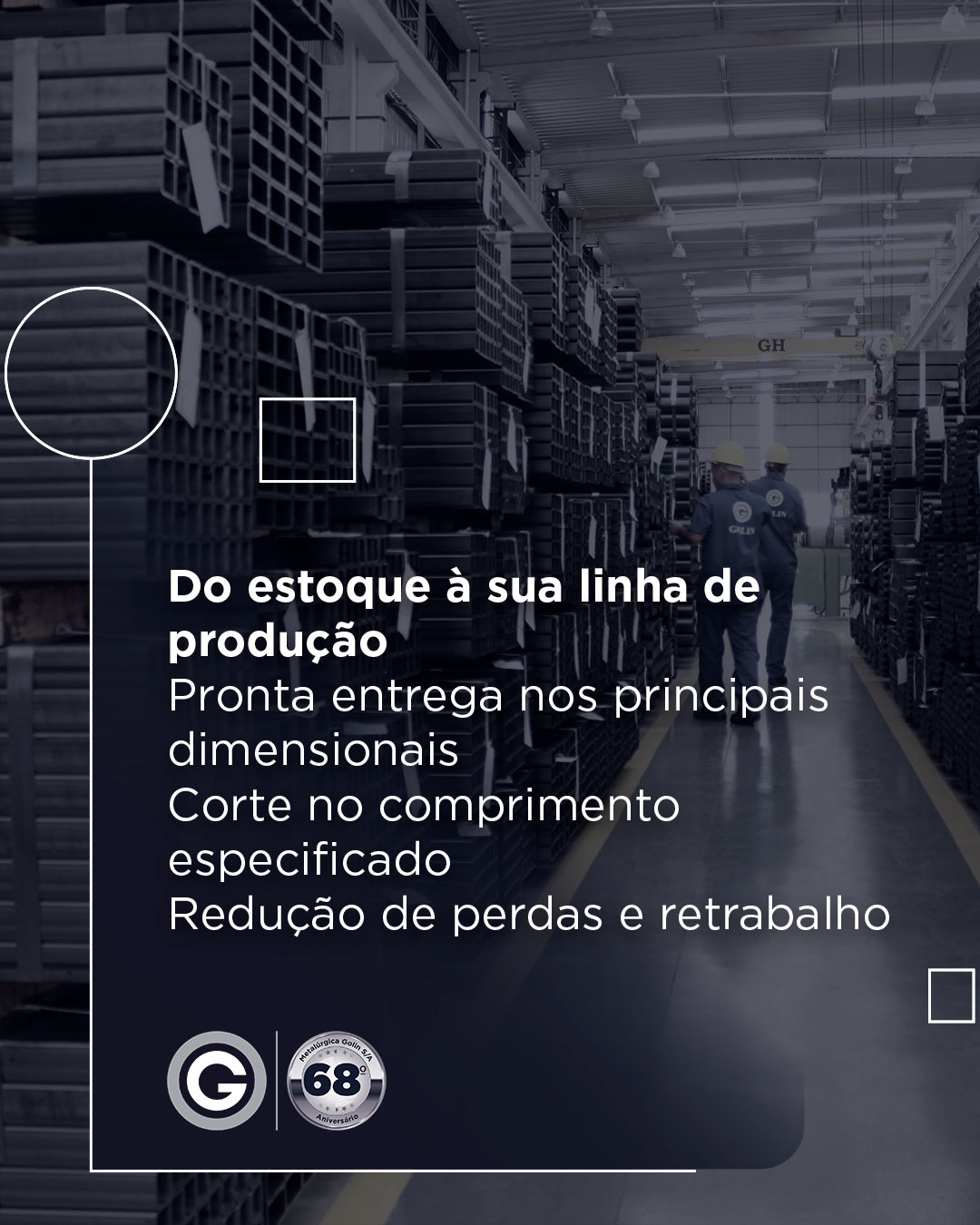 Tubos quadrados e retangulares - pronta entrega nos principais dimensionais